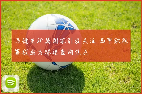 马德里所属国家引发关注 西甲欧冠赛程成为球迷查询焦点